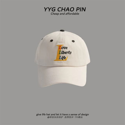 Baseball Embroidered Cap Letter