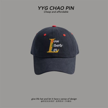 Baseball Embroidered Cap Letter