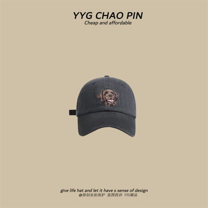 Dog Cap Baseball Embroidered