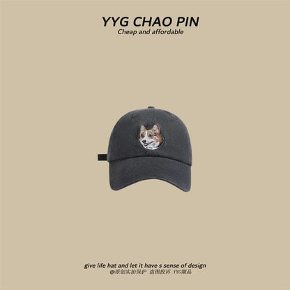 Dog Cap Baseball Embroidered