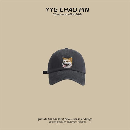 Dog Cap Baseball Embroidered