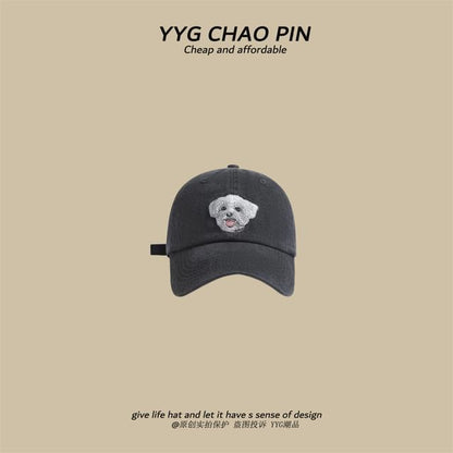 Dog Cap Baseball Embroidered