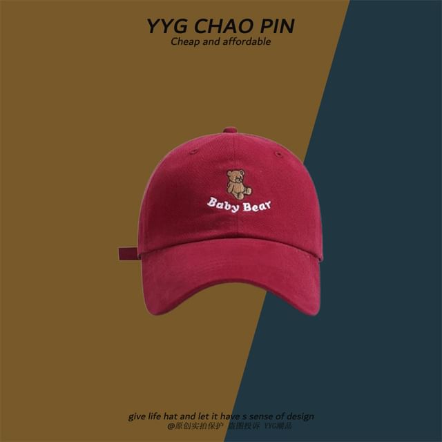 Cap Bear Embroidered Baseball