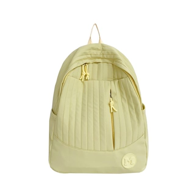 Backpack Laptop Quilted Plain