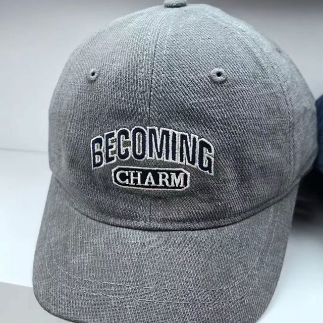Baseball Cap Embroidered Lettering
