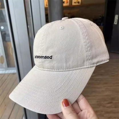 Lettering Cap Embroidered Baseball