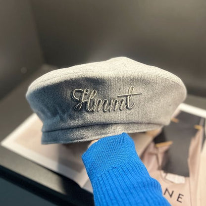 Beret Embroidered Lettering