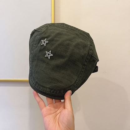 Flat Cap Studded Star