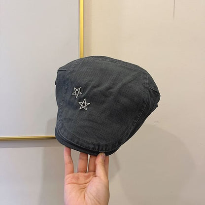 Flat Cap Studded Star