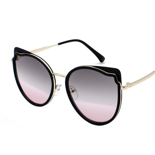 Sample Cat Eye Metal Frame Sunglasses