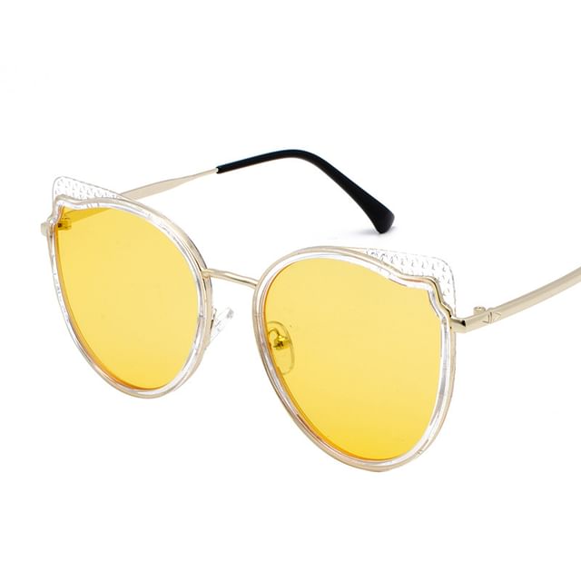 Sample Cat Eye Metal Frame Sunglasses