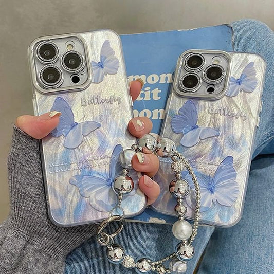 / Strap Butterfly Case Set Phone