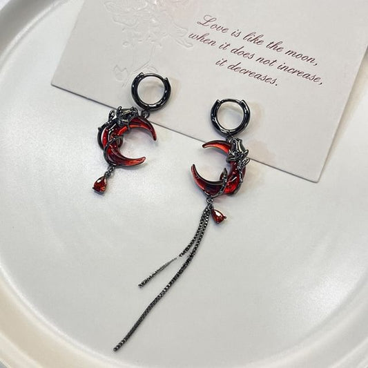 Drop Earring Moon-Shaped