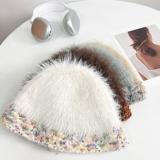 Melange Knit Beanie
