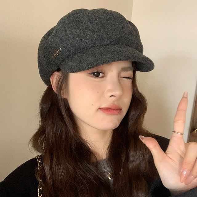 Plate Metal Cap Newsboy