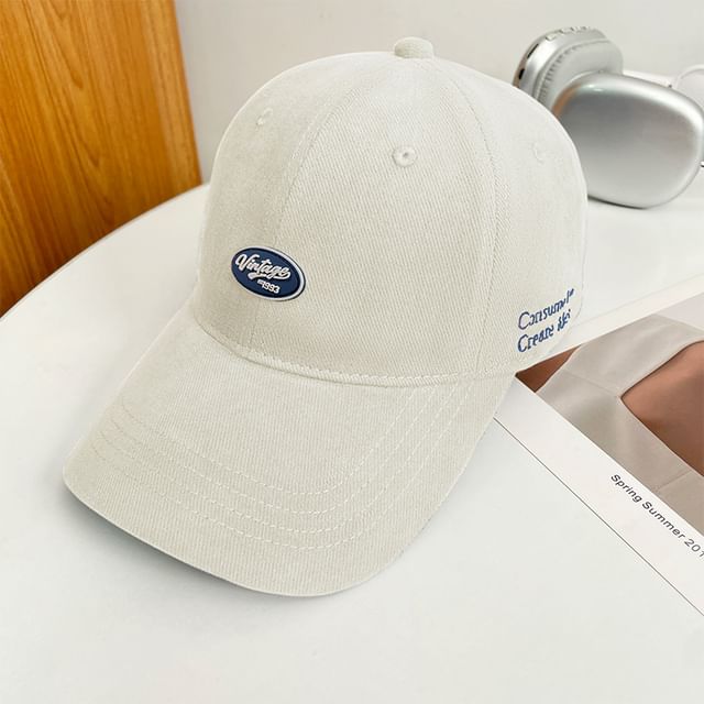 Cap Baseball Applique Lettering