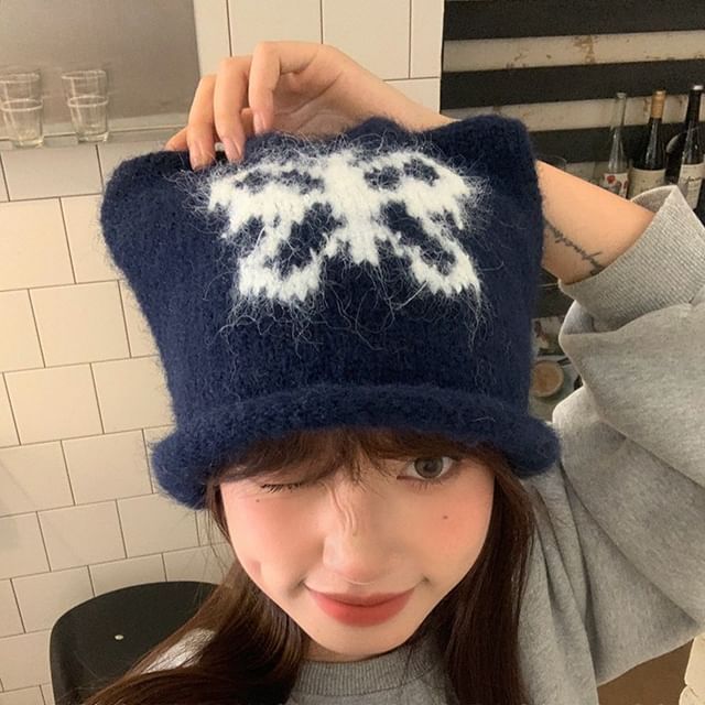 Butterfly Beanie Knit