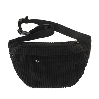 Belt Corduroy Bag Plain