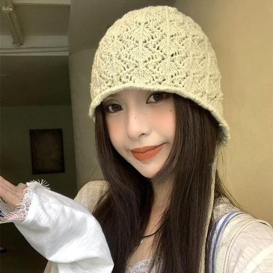 Beanie Crochet Knit Plain