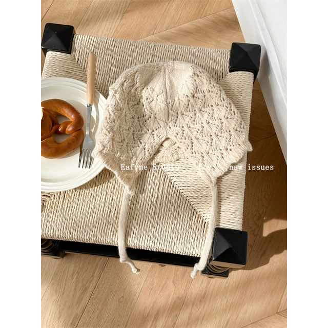 Beanie Crochet Knit Plain