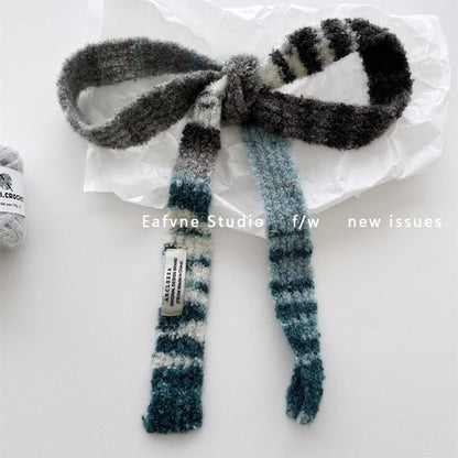 Gradient Scarf Skinny Knit