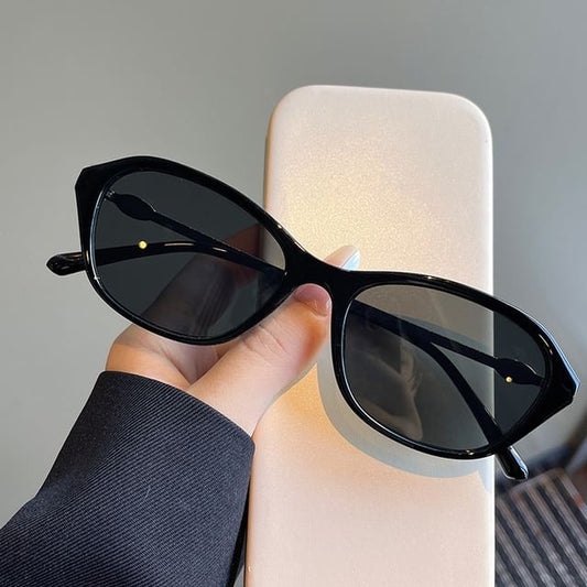 Glitter Oval Frame Sunglasses