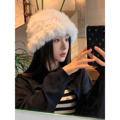Star Plain Hat / Faux Bucket Fur