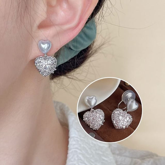Wholesale Sample Heart Clip-On Earring / Drop Earring