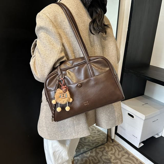 Wholesale Sample Lettering Faux Leather Tote Bag / Bag Charm / Set