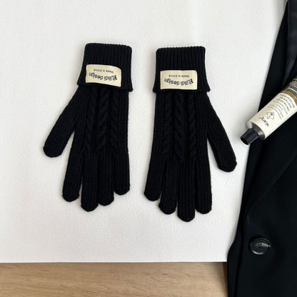 Großhandelsmuster Balaclava Set Einfache Handschuhe / Strick