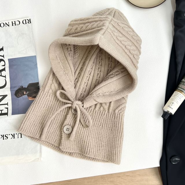 Großhandelsmuster Balaclava Set Einfache Handschuhe / Strick