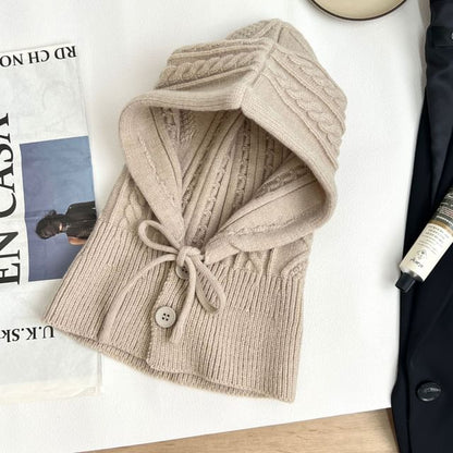 Großhandelsmuster Balaclava Set Einfache Handschuhe / Strick