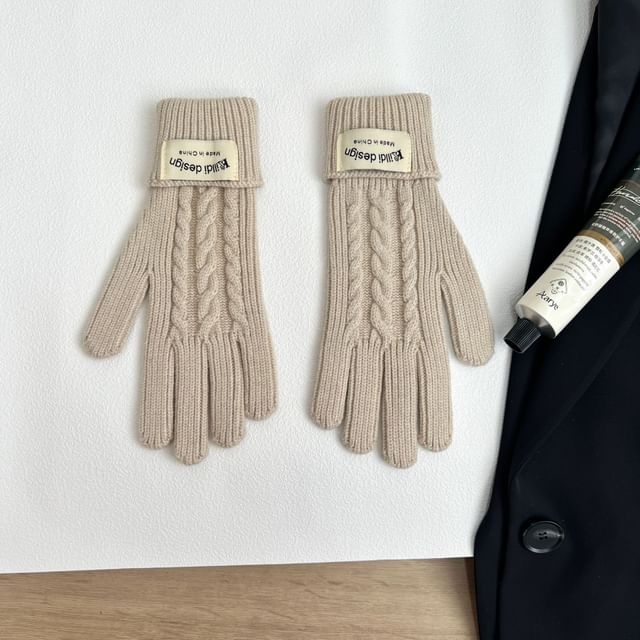 Großhandelsmuster Balaclava Set Einfache Handschuhe / Strick