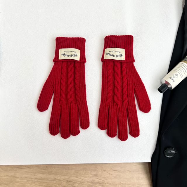 Großhandelsmuster Balaclava Set Einfache Handschuhe / Strick