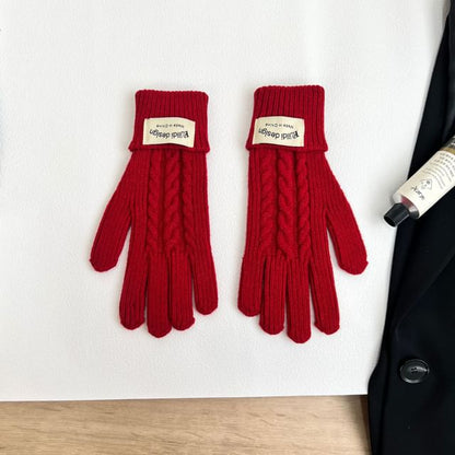 Großhandelsmuster Balaclava Set Einfache Handschuhe / Strick
