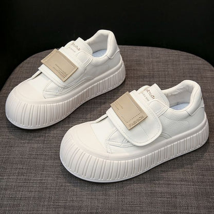Platform Hook-And-Loop Sneakers