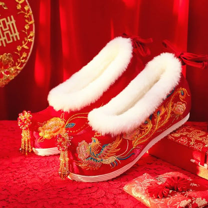 Wedge Beaded Heel Hidden Pumps Designs) (Various Embroidered