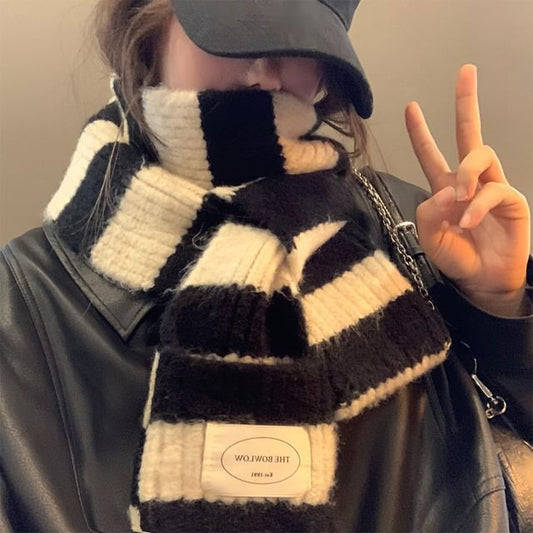 Scarf Striped Knit