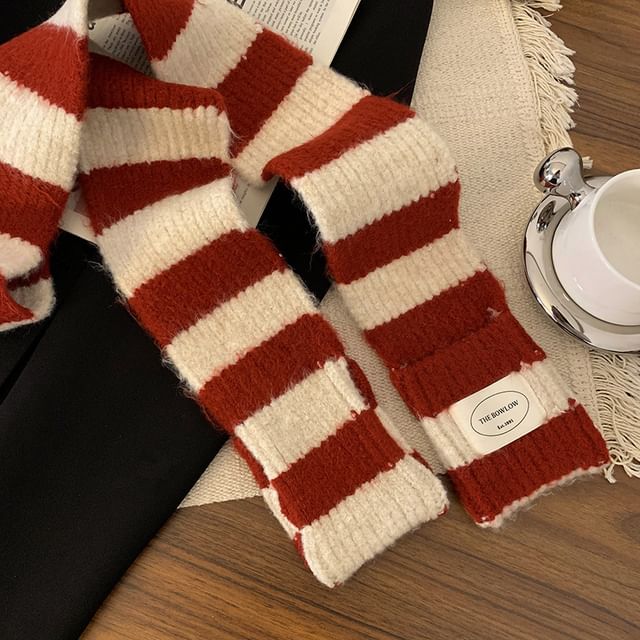 Scarf Striped Knit