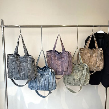 Crossbody Denim Bag Washed