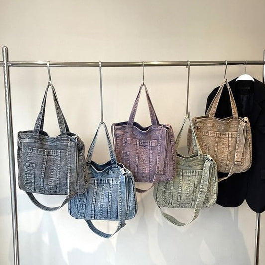 Crossbody Denim Bag Washed