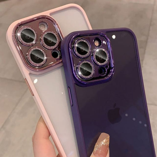 Protection Lens Phone Case Glitter
