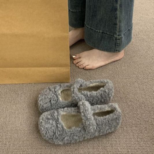 Sample Furry Plain Mary Jane Shoes