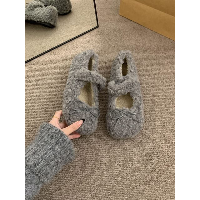Sample Furry Plain Mary Jane Shoes