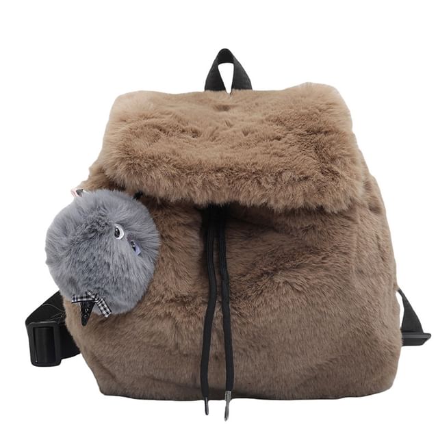 Fluffy Flap Backpack / Bag Charm / Set
