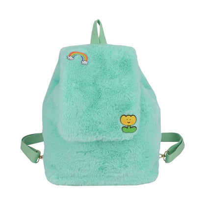 Fluffy Flap Backpack