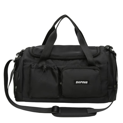 Applique Multi-Pocket Duffel Bag