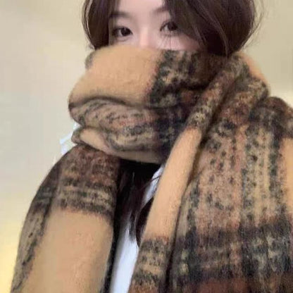 Scarf Fringe Plaid