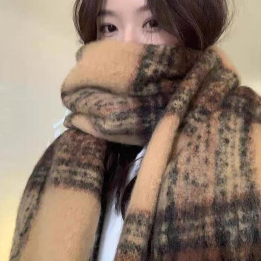 Scarf Fringe Plaid