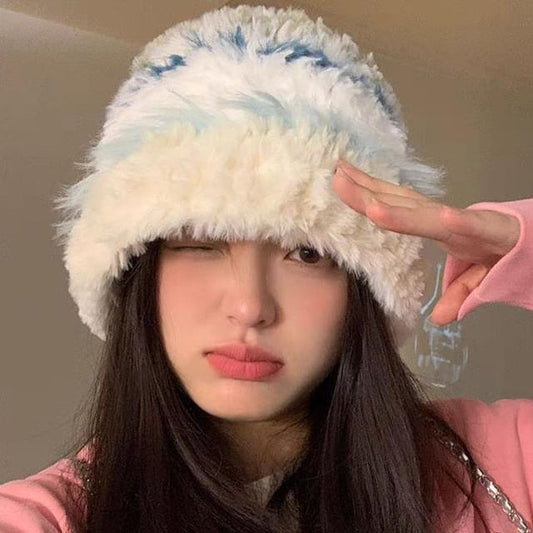 Hat Fluffy Knit